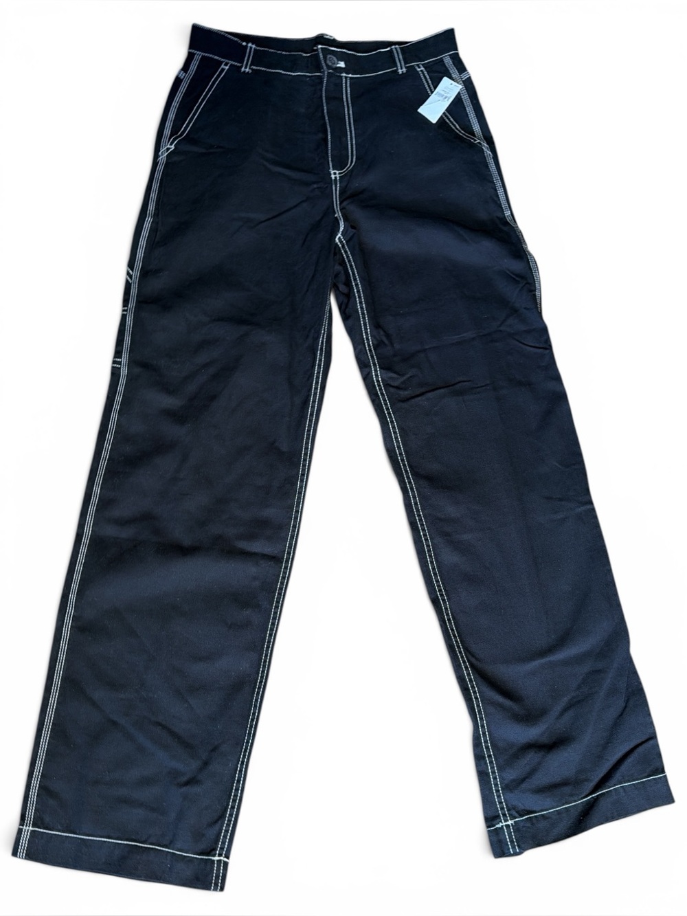 GAP Black Pants with White Contrast Stitching Size 4 New
